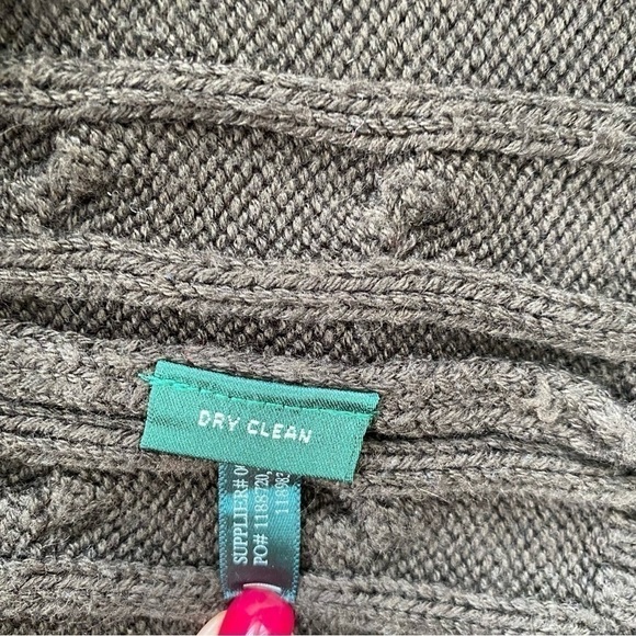 Ralph Lauren cable knit dress with cap sleeves and boat neckline,  midi - Picture 9 of 9